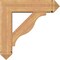 Ekena Millwork Funston Arts and Crafts Smooth Bracket w/ Offset Brace, Western Red Cedar, 7 1/2"W x 28"D x 28"H BKT0806X28X28FST03SWR - alternate 4